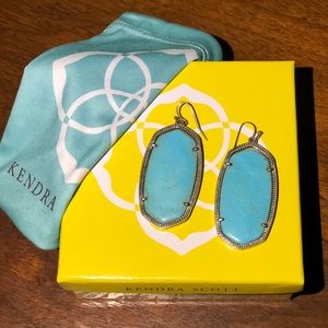 Kendra Scott Danielle Turquoise & Silver Earrings